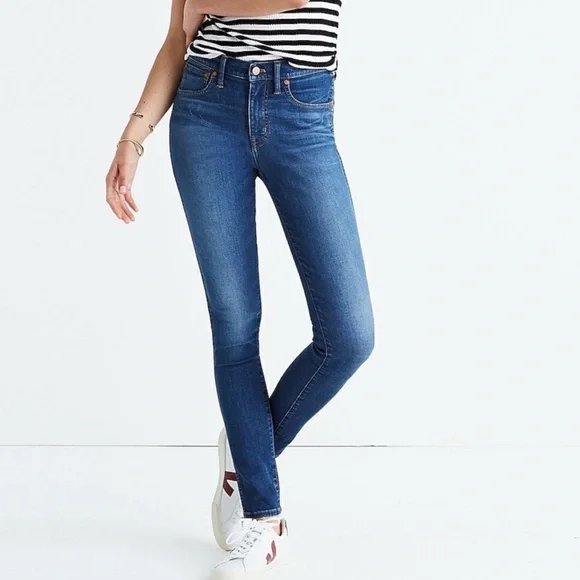 Madewell 9” Mid-Rise Skinny Jeans - Magic Pockets, Size 32, NWT - Picture 1 of 6